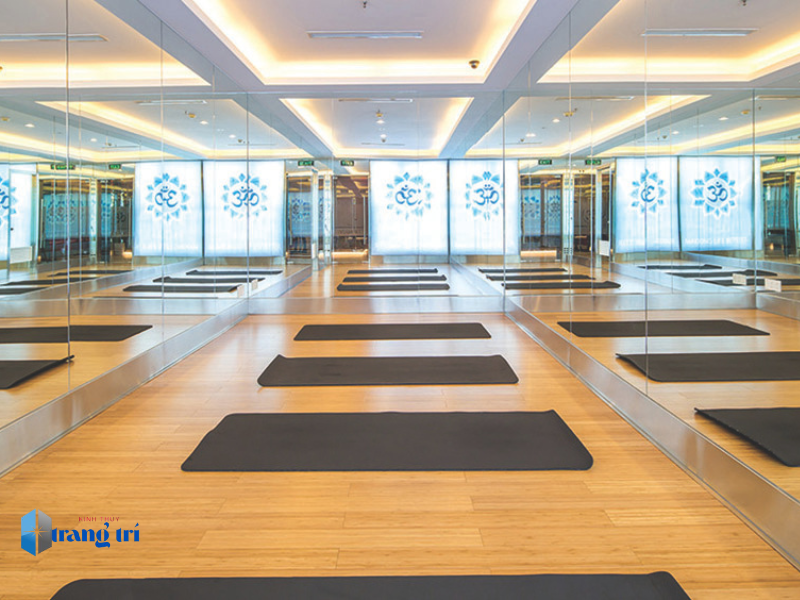 kính thủy trang trí phòng yoga kính thủy trang trí phòng yoga